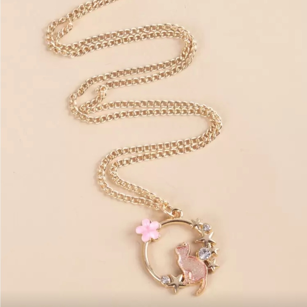⚠️Clearance Elegant Gold Cat Pendant Necklace